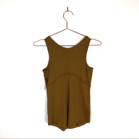 [Free People] Emmylou Lace Up Tank Top Gold - Picture 5 of 8